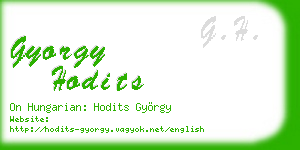gyorgy hodits business card